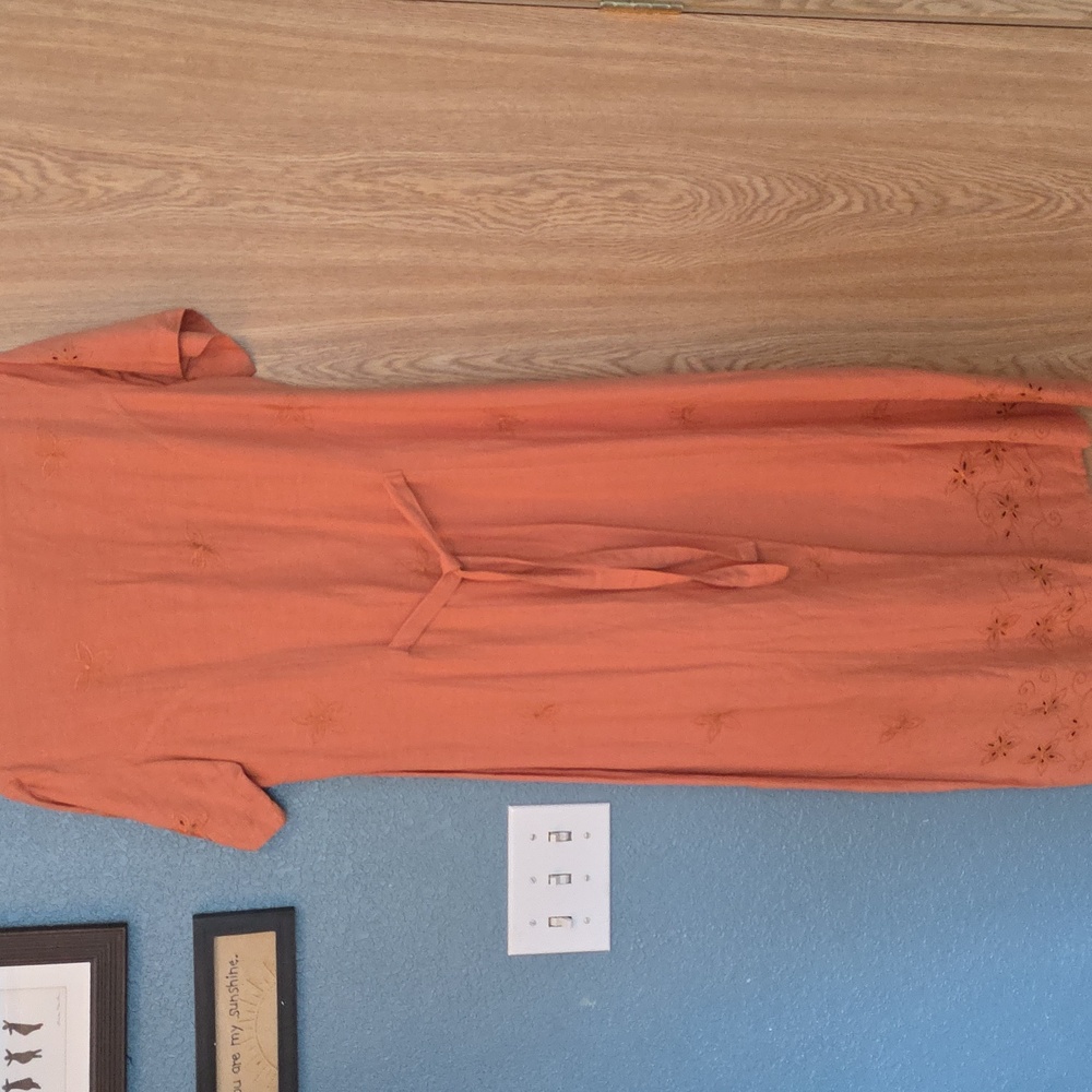 Chic Terracotta Midi Dress - Picture 5 of 5